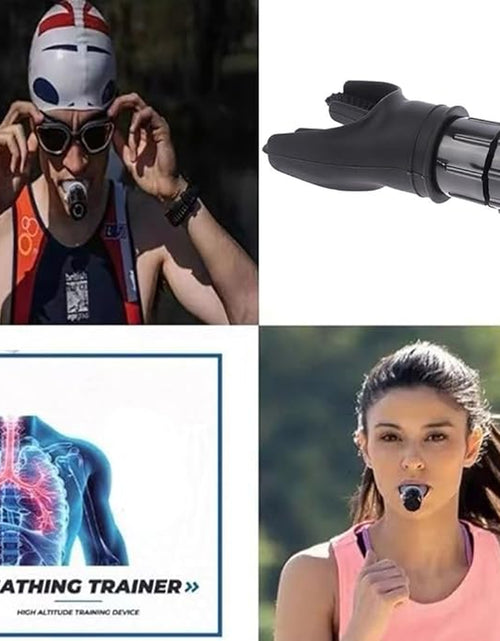 Load image into Gallery viewer, Breathing Trainer Respirator Fitness Equipment Exercise Lung Face Mouthpiece for Household Healthy Care Accessories
