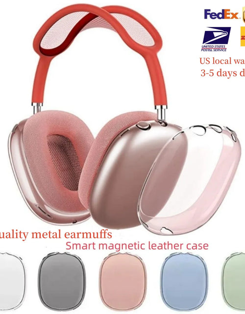 Load image into Gallery viewer, For Airpods Max Bluetooth Headphones Accessories Airpod Wireless Earphone Top Quality Metal Earmuffs Airpodspro Max Earbuds Silicone Anti-Drop Protective Case
