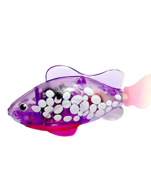 Load image into Gallery viewer, Cat Toys Interactive Robot Fish LED Lighted Water Activated Cat Electric Swimming Fish Toy Kitten Cat Fish Toy with LED Light
