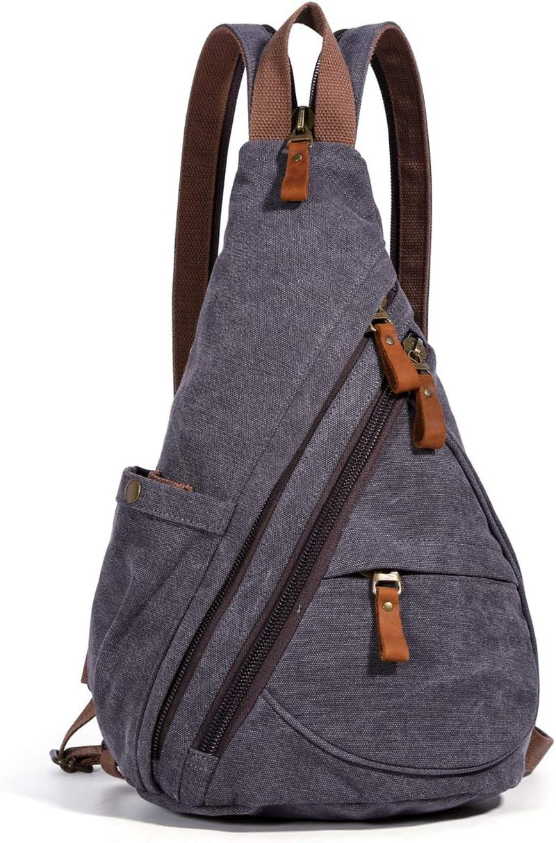 Sling Bag - Small Crossbody Backpack Shoulder Casual Daypack Rucksack for Men Women