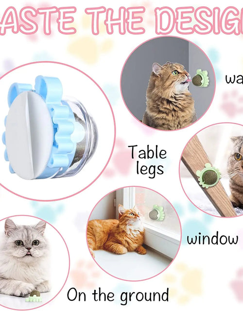 Load image into Gallery viewer, Catnip Wall Ball,Cat Toys Catnip Balls for Cats Wall Mounted Catnip Ball Toy Catnip Rollerball Wall Cat Lick Ball for Cat
