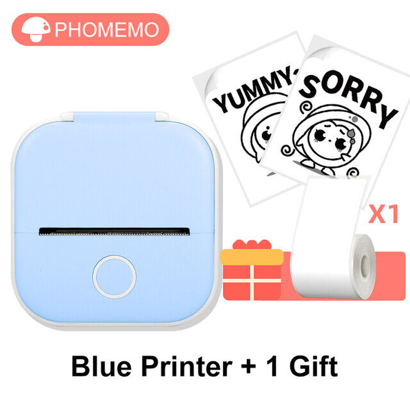 Phomemo T02 Portable Pocket Mini Thermal Printer Photo Label Sticker Bluetooth