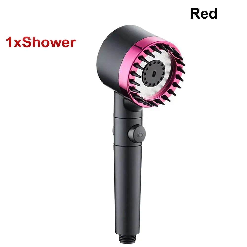 High Pressure Showerhead 4 Modes Water Saving Pressurized Shower Head Massage and Skin Beauty Multifunctional Shower Head