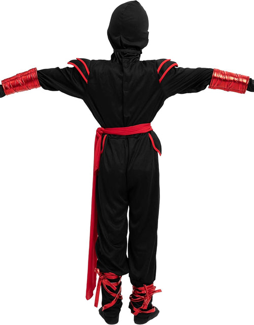 Load image into Gallery viewer, Ninja Dragon Red Costume Outfit Set for Kids Halloween Dress up Party
