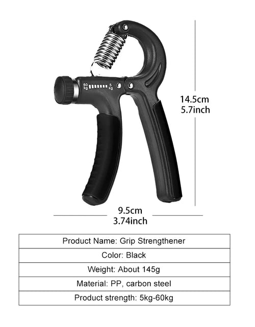 Load image into Gallery viewer, Grip Strengthener Strength Training Hand Exerciser Adjustable 5-60KG Fitness Unisex Finger Rehabilitation Training Hand Grip
