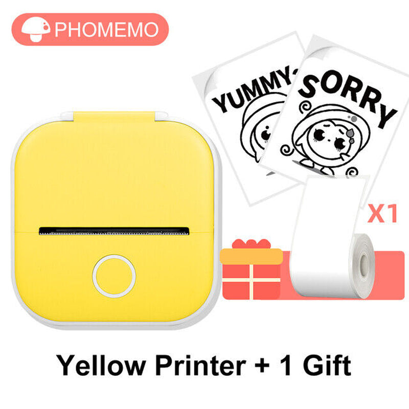 Phomemo T02 Portable Pocket Mini Thermal Printer Photo Label Sticker Bluetooth