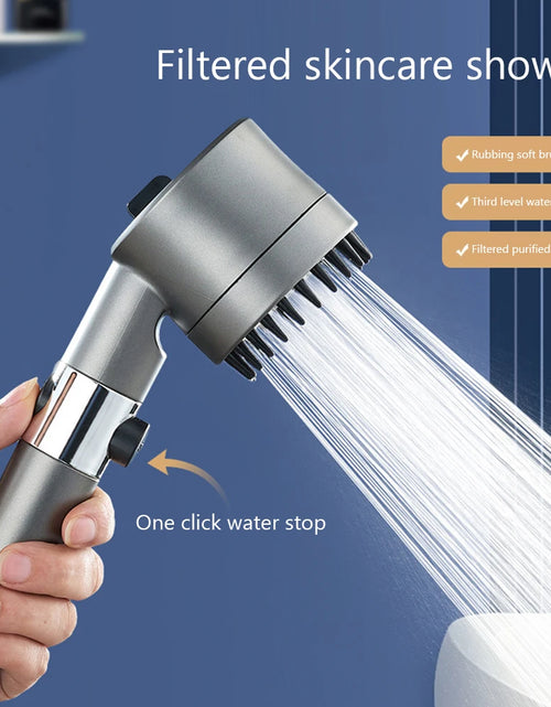 Load image into Gallery viewer, High Pressure Showerhead 4 Modes Water Saving Pressurized Shower Head Massage and Skin Beauty Multifunctional Shower Head
