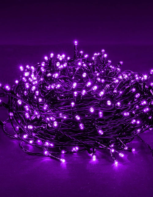 Load image into Gallery viewer, Halloween 300 LED String Lights, 100FT Connectable String Lights with 8 Lighting Modes, Halloween Decorations for Party Carnival Supplies, Indoor Outdoor Yard Garden Decor (Purple)
