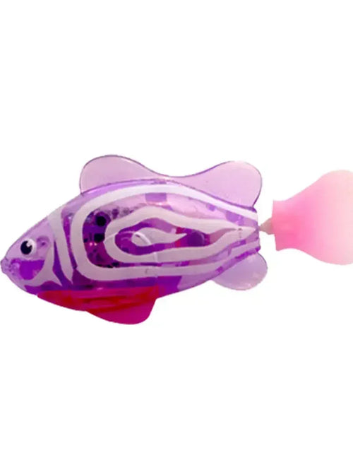 Load image into Gallery viewer, Cat Toys Interactive Robot Fish LED Lighted Water Activated Cat Electric Swimming Fish Toy Kitten Cat Fish Toy with LED Light
