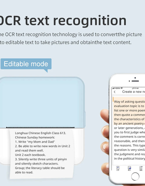 Load image into Gallery viewer, Mini Portable Thermal Printer Wireless Printer with Bluetooth Compatible with Android and Ios
