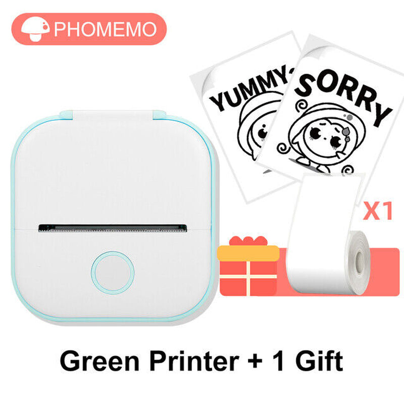 Phomemo T02 Portable Pocket Mini Thermal Printer Photo Label Sticker Bluetooth